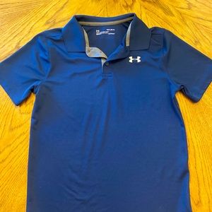 Navy Under Armour Polo - Youth Large